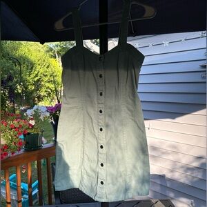 Green japna mini dress, size small